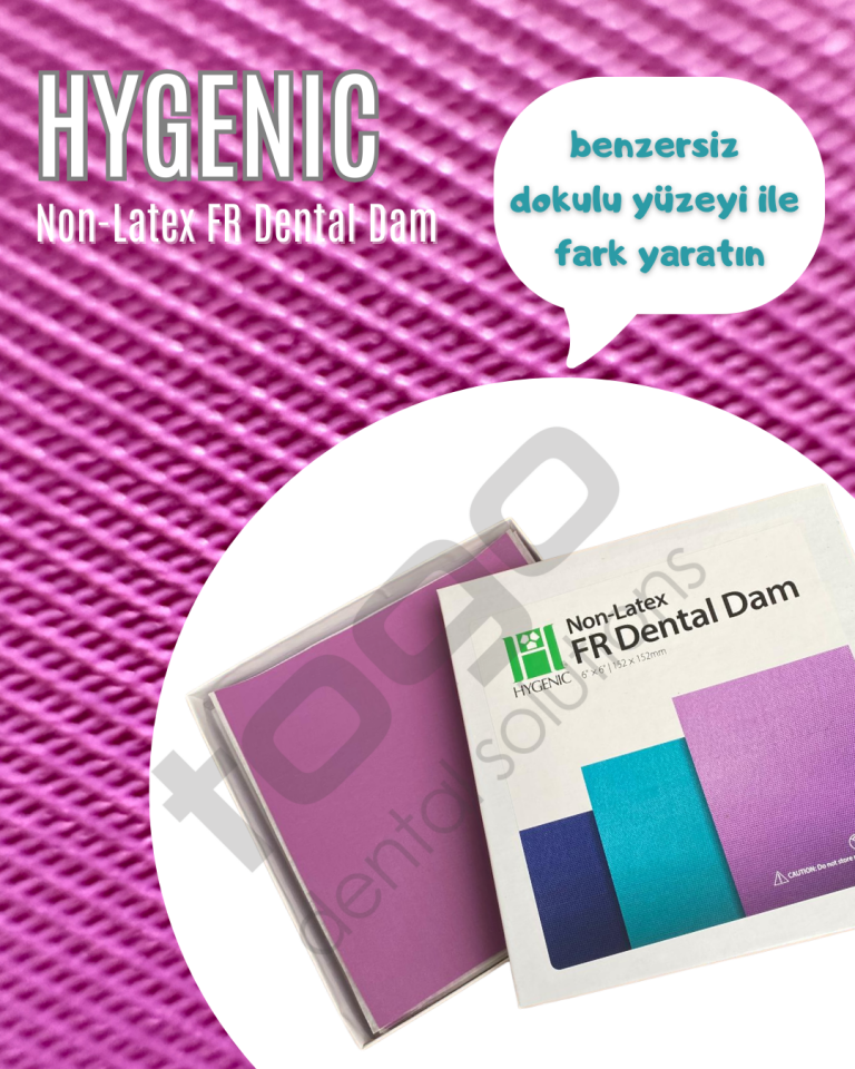 4D Rubber HYGENIC Non-Latex Rubber Dam - 30 adet