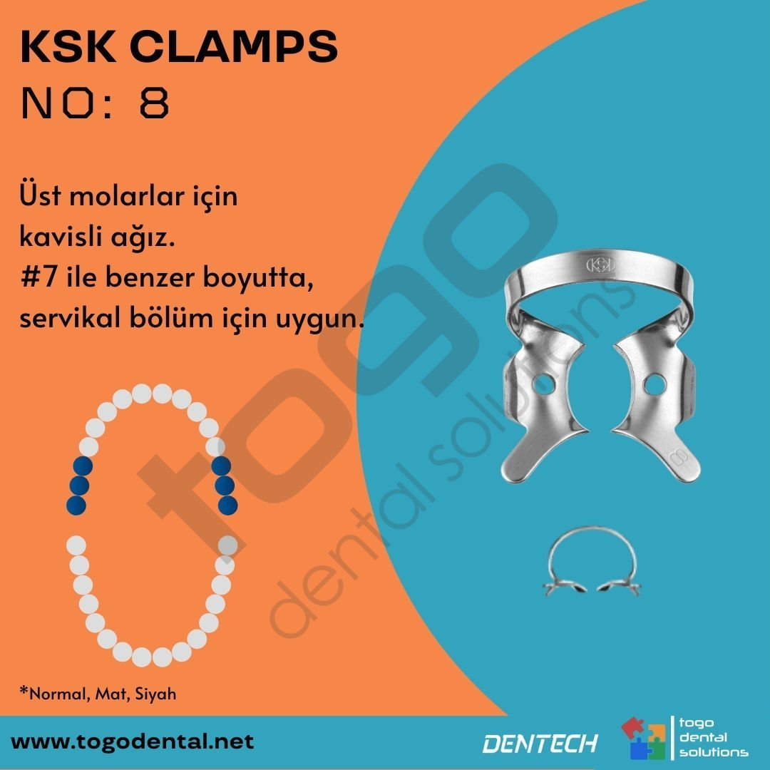 KSK Clamps No:8 _ Molar Klemp