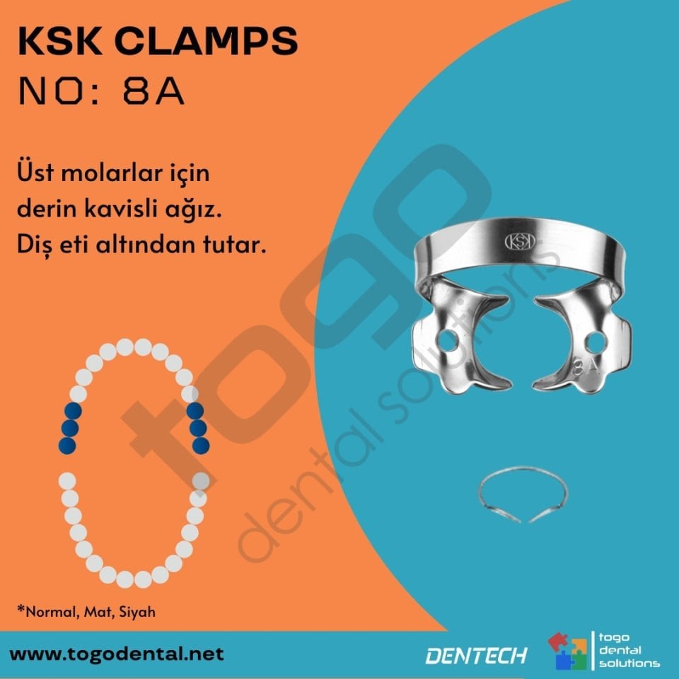 KSK Clamps No:8A _ Molar Klemp