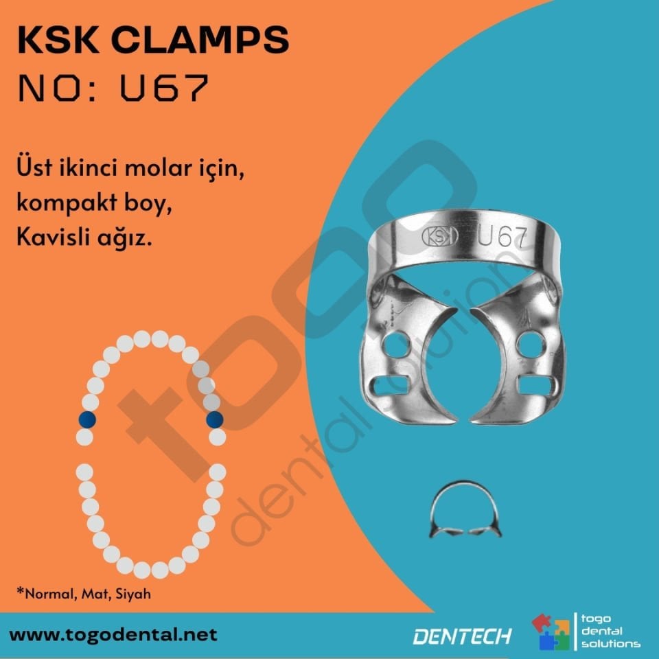 KSK Clamps No:U67_ Molar Klemp
