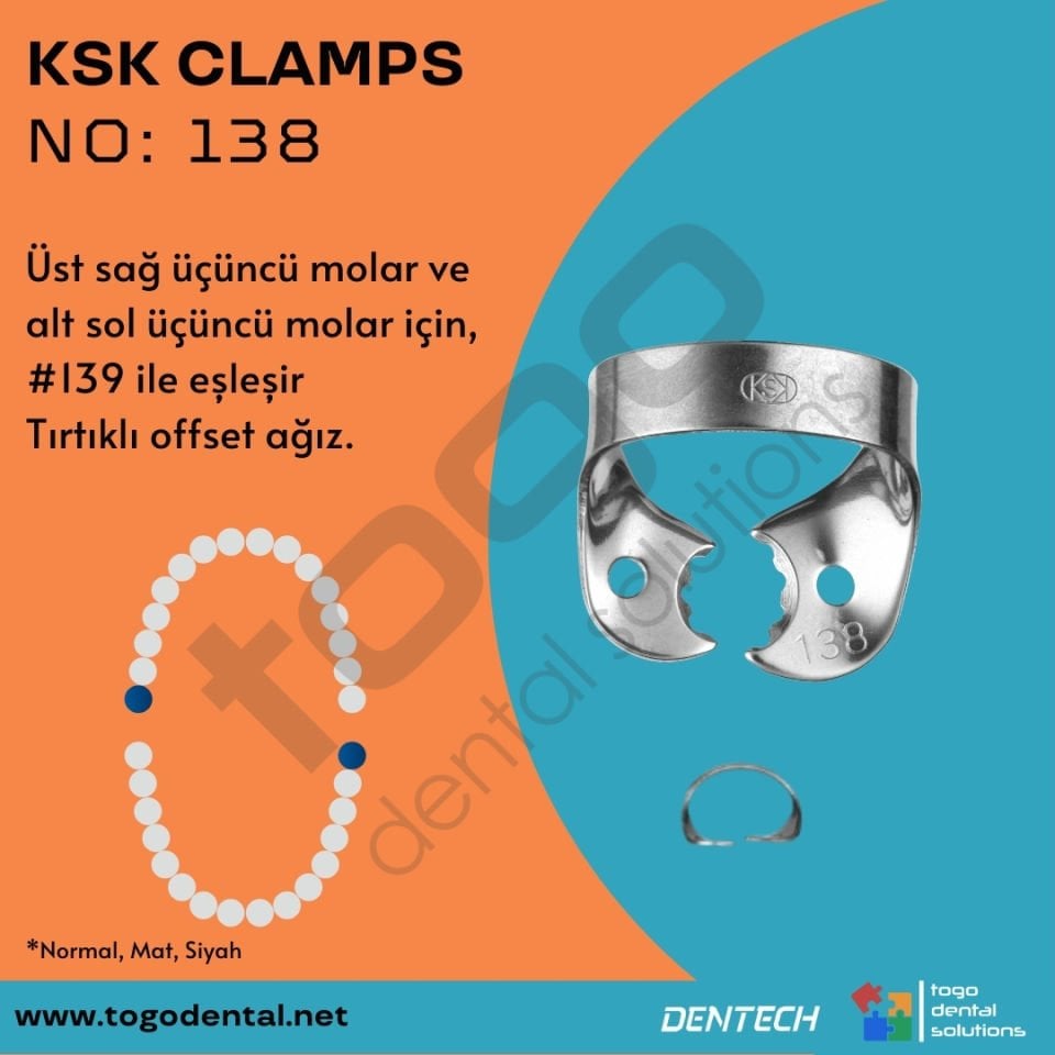 KSK Clamps No:138_ Molar Klemp