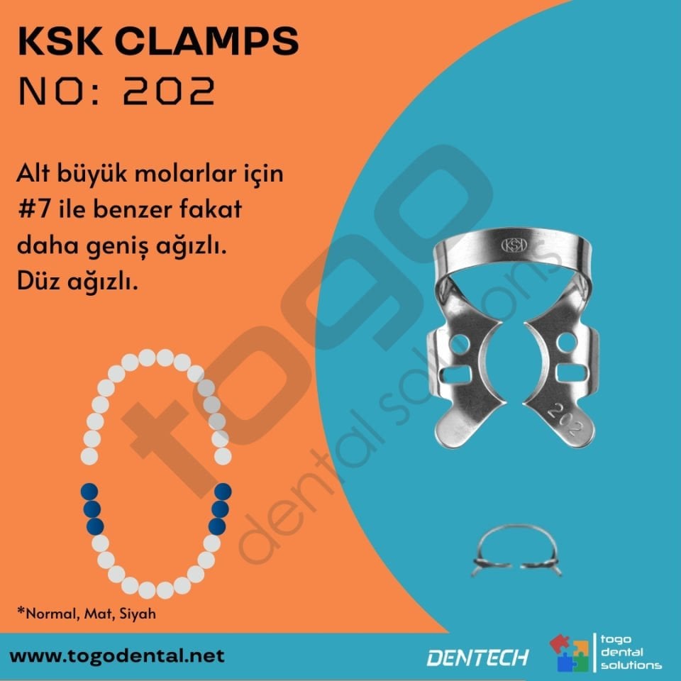 KSK Clamps No:202_ Molar Klemp