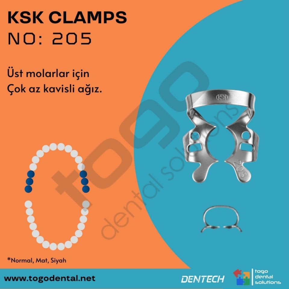 KSK Clamps No:205_ Molar Klemp