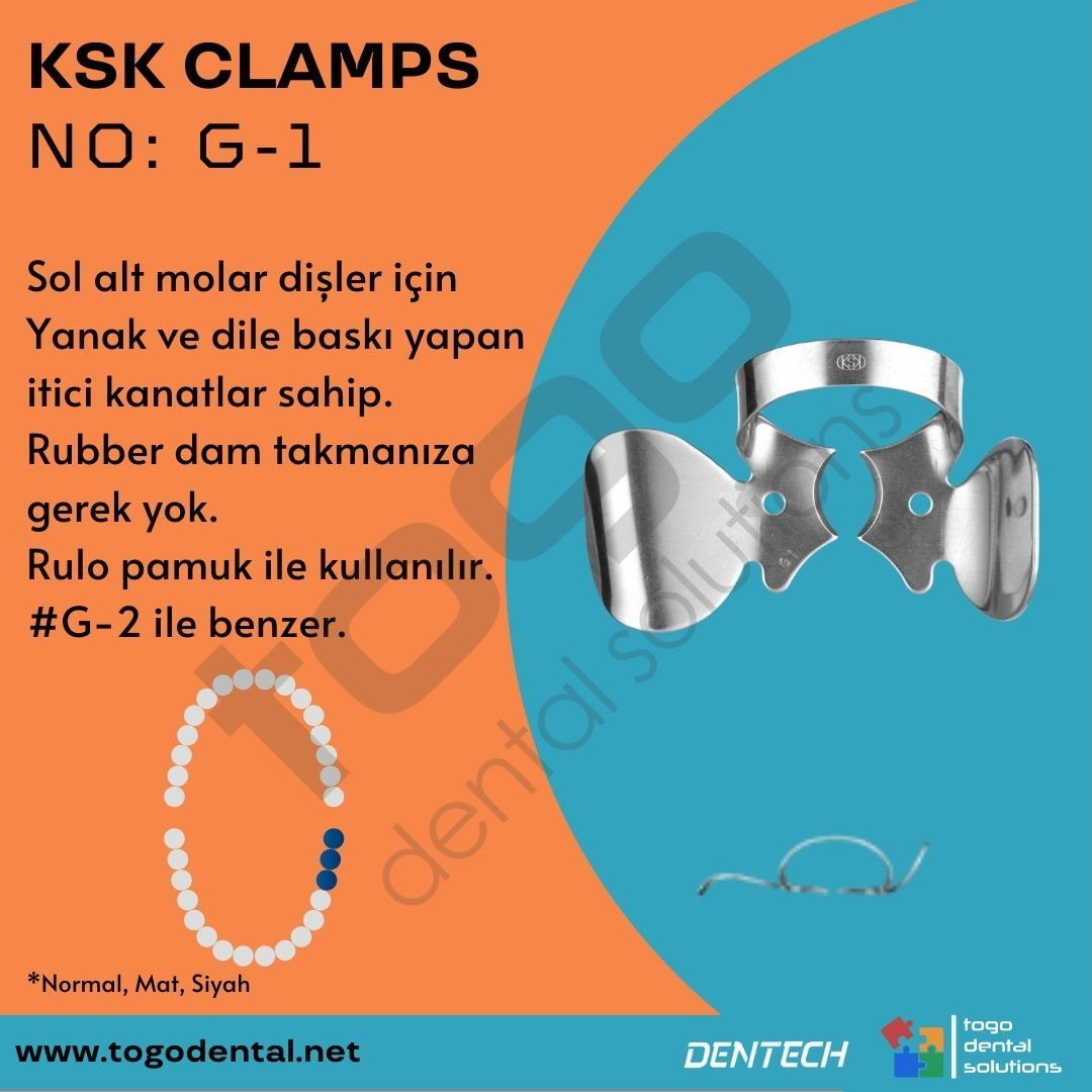 KSK Clamps No:G-1_ Molar Klemp
