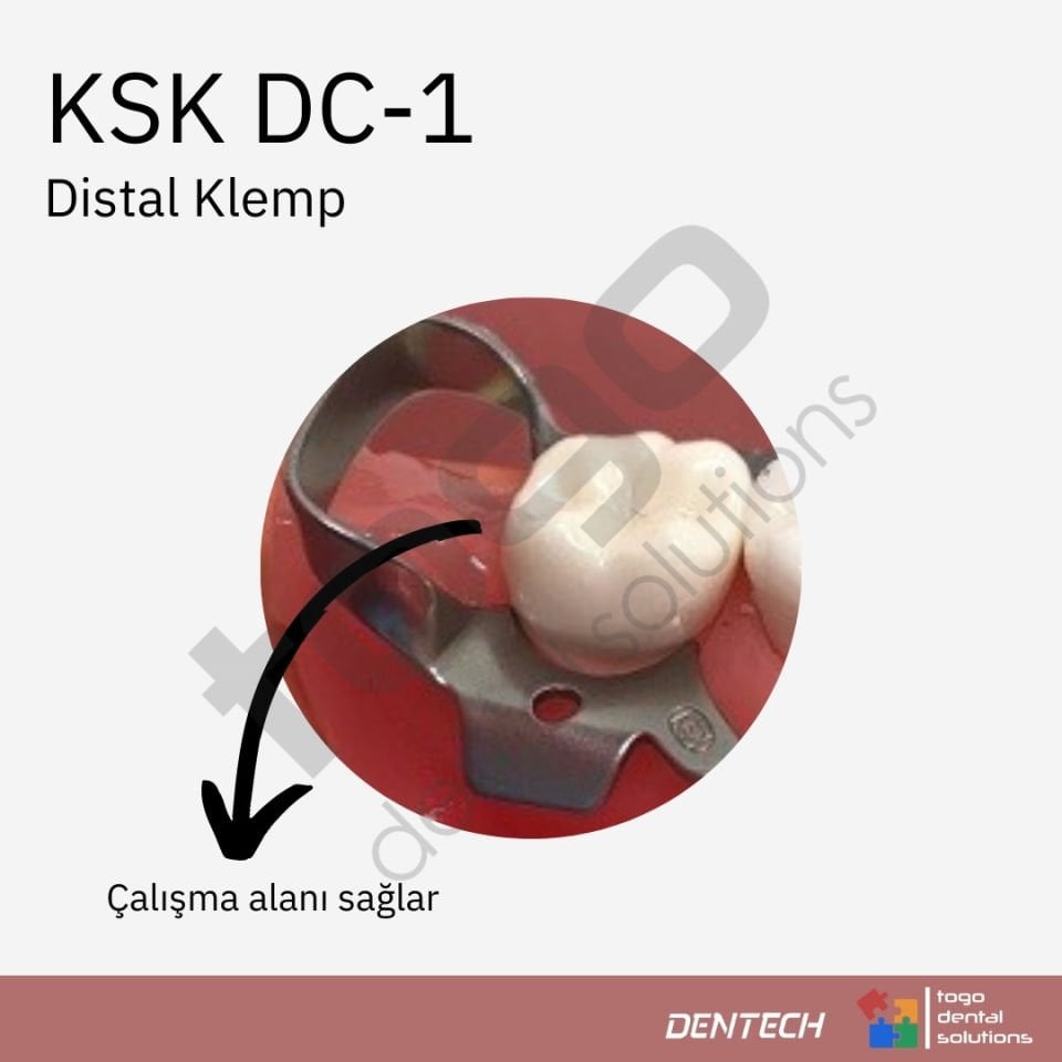 KSK Clamps No:DC-1 _ Distal Klemp _Molar _Mat