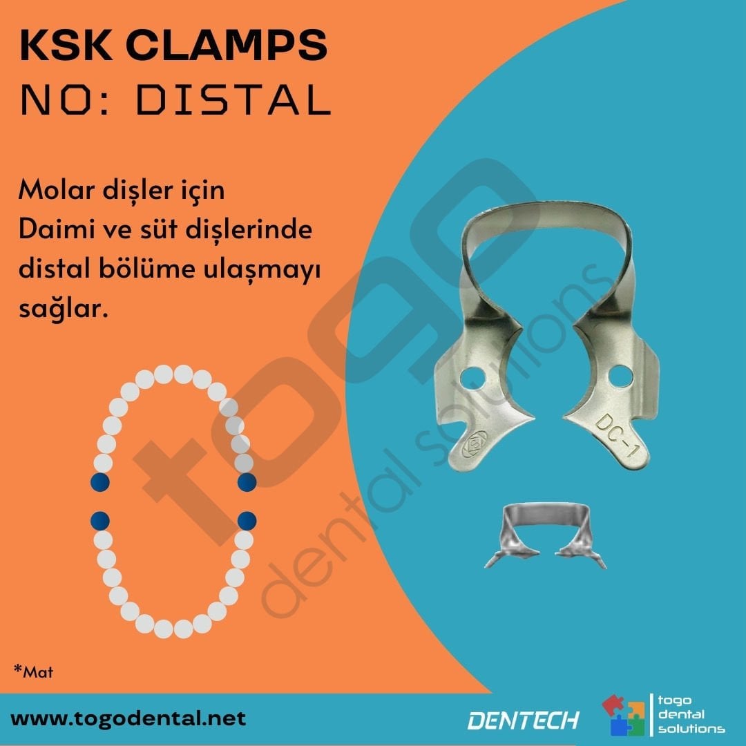 KSK Clamps No:DC-1 _ Distal Klemp _Molar _Mat