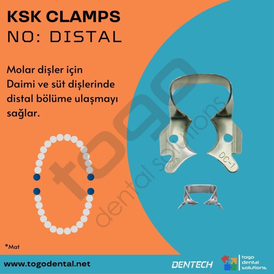 KSK Clamps No:DC-1 _ Distal Klemp _Molar _Mat