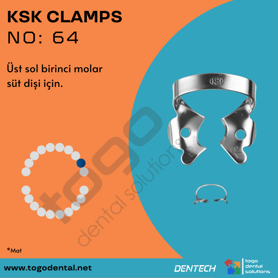 KSK Clamps No:64_ Süt Dişi Klempi _ Mat