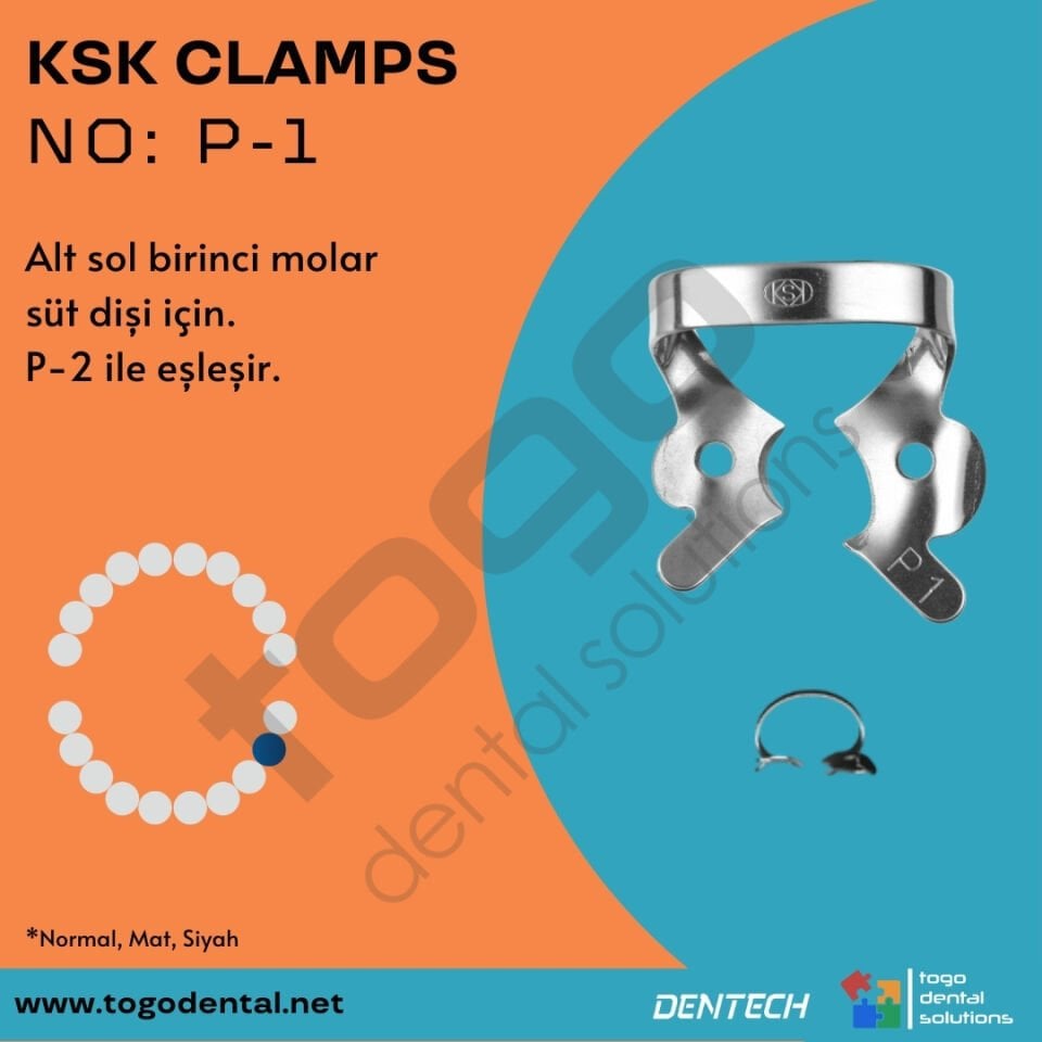KSK Clamps No:P-1_ Süt Dişi Klemp