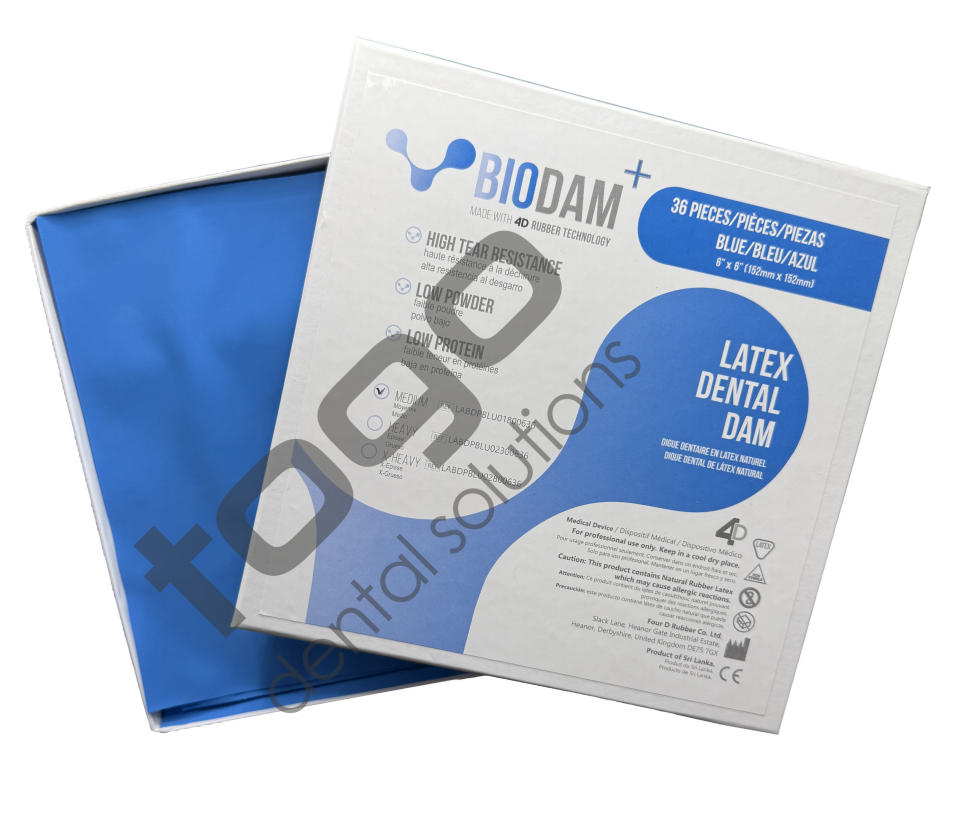 4D Rubber BIODAM+ Premium Latex Rubber Dam - X-Heavy- 36 Adet