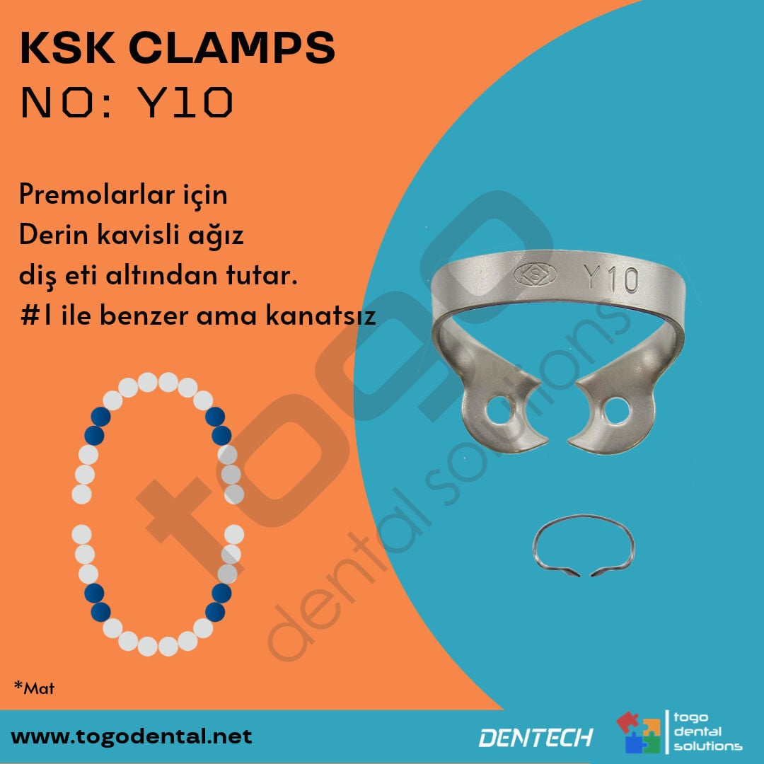 KSK Clamps No: Y10 _ Premolar Klemp _ Mat
